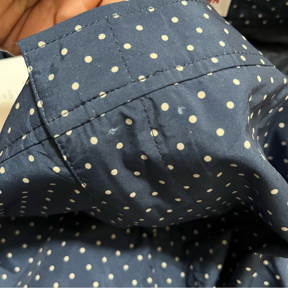 NWT Orlebar Brown bulldog navy blue iris polka dot swim trunks 6” shorts 38 READ - Picture 5 of 10